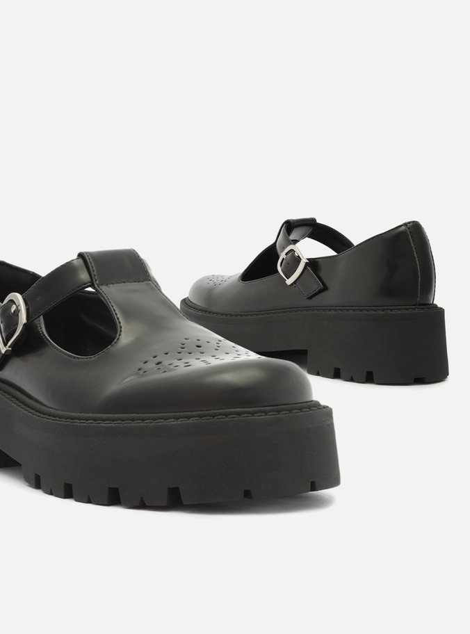 Mocassim Preto Tratorada Ashley