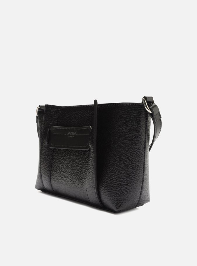 Bolsa Tiracolo Preta Média Faixas