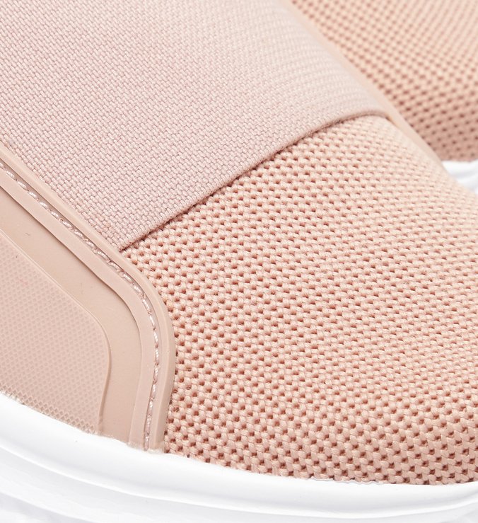 Slip On Bege Knit Emborrachado ZZ Mov