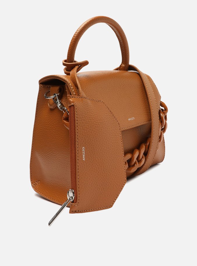 Bolsa Satchel Marrom Iara Média