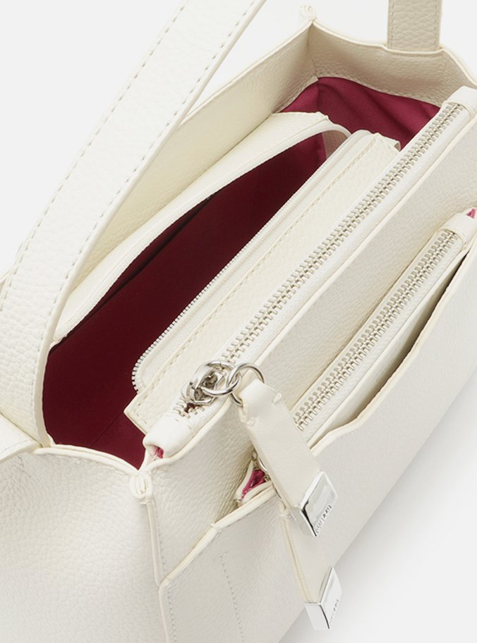 Bolsa Tote Branca Crema Emilly Média