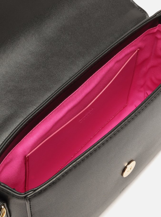 Bolsa Tiracolo Preta Pequena Tressê Moldura
