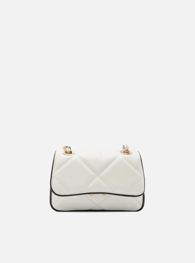 Bolsa Tiracolo Branca Couro Mizz Pequena Duo