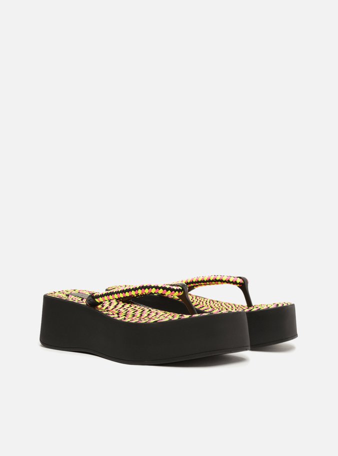 Sandália Multicolorida Flatform Sardenha Brizza