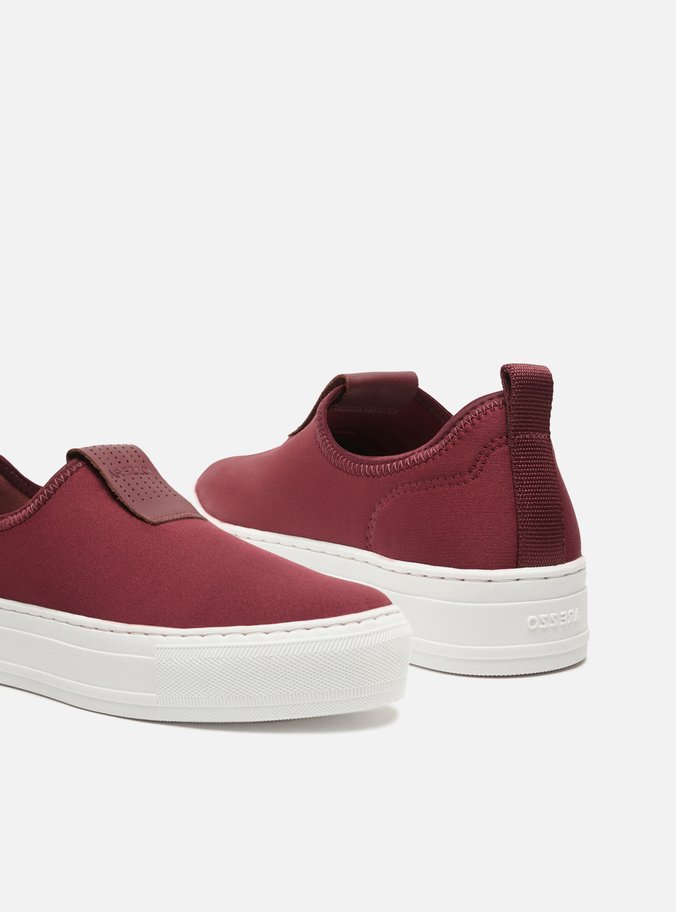 Tênis Flatform Vermelho Slip On