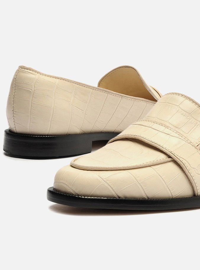 Mocassim Off-White Croco Uptown