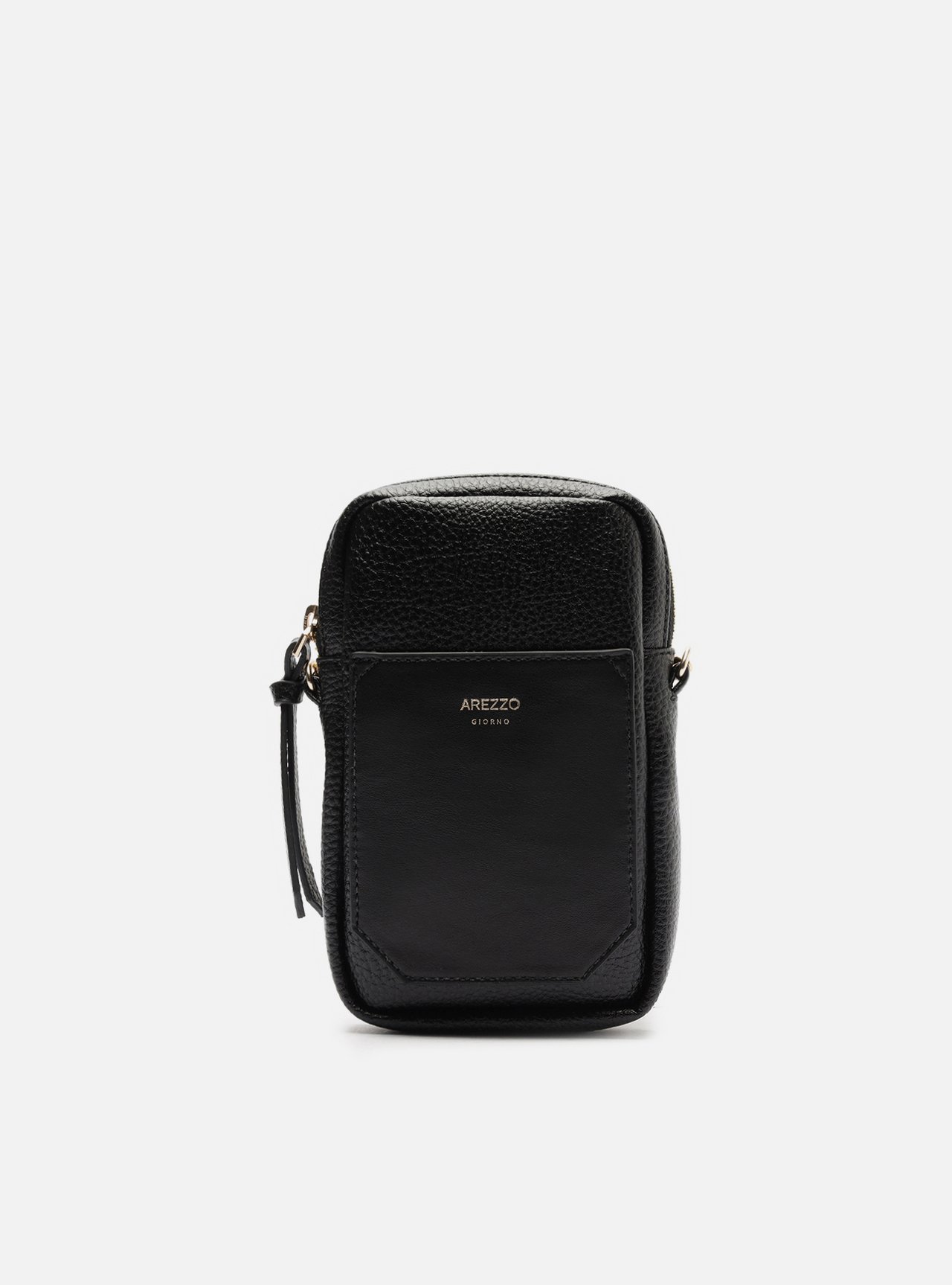 Bolsa Porta Celular Preta Pequena Alça Corrente — foto 1