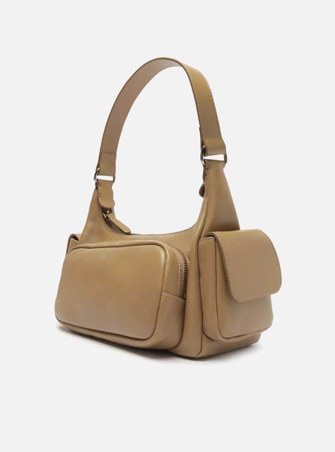 Bolsa Hobo Marrom Couro Bolsos Bold