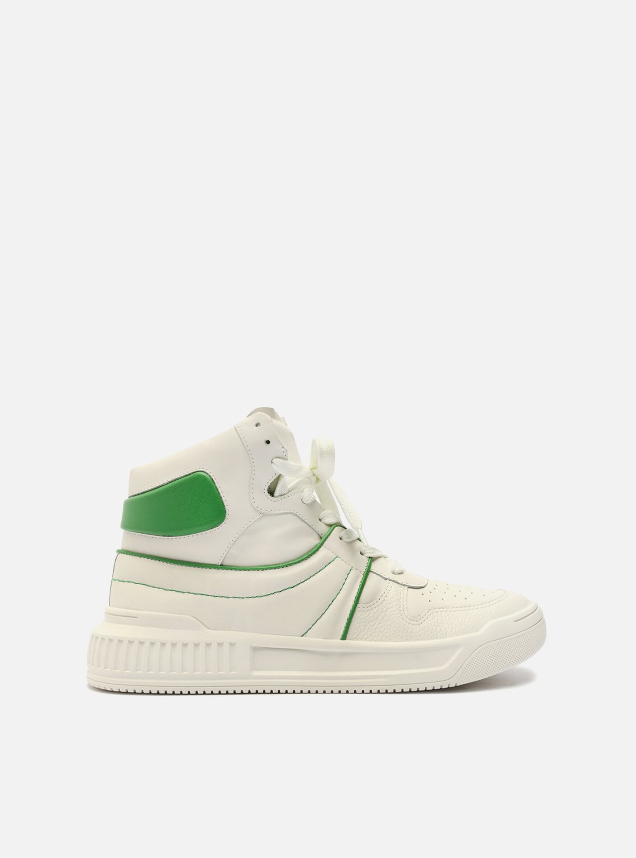 Tênis Branco Cano Alto Verde ZZ Mov Jump | Arezzo