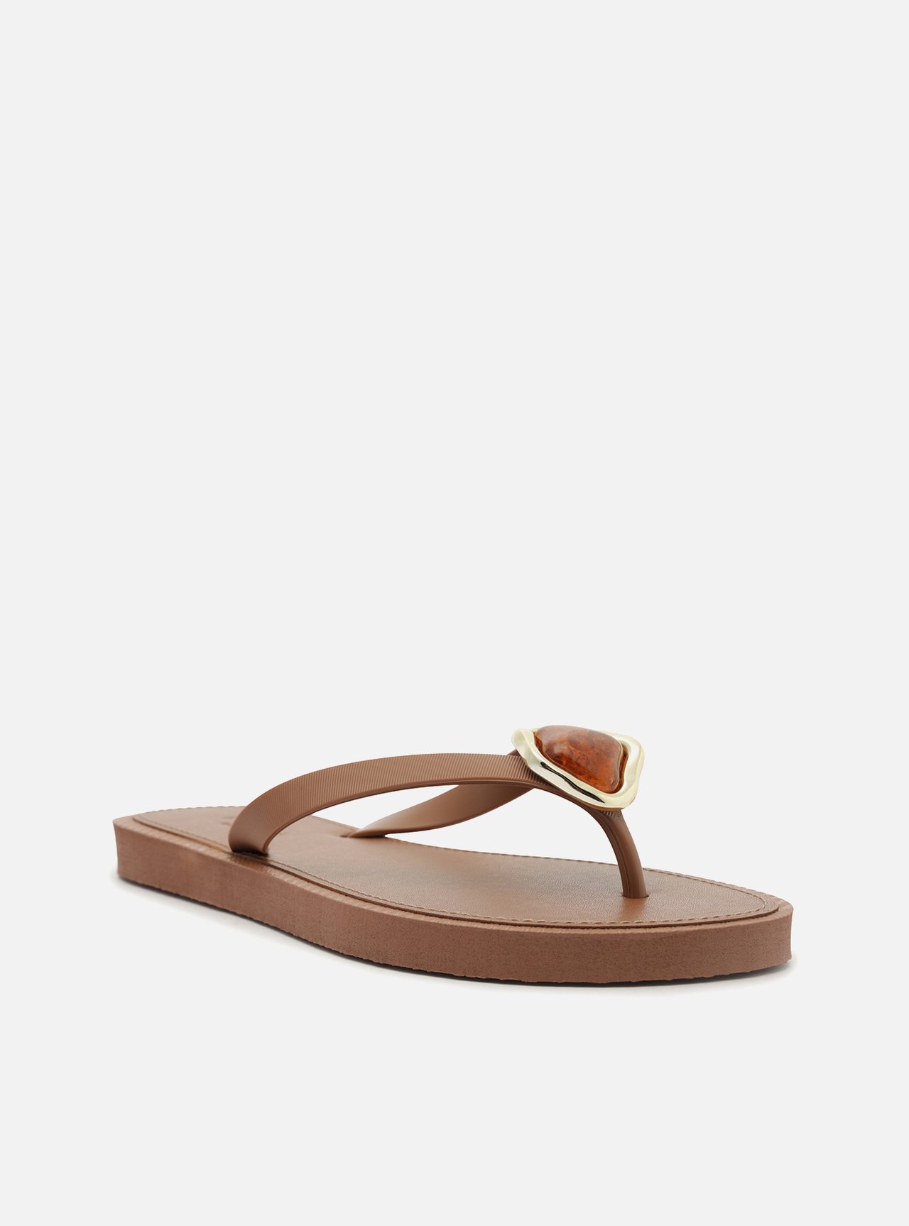 Chinelo de Dedo Marrom Pedra — foto 2