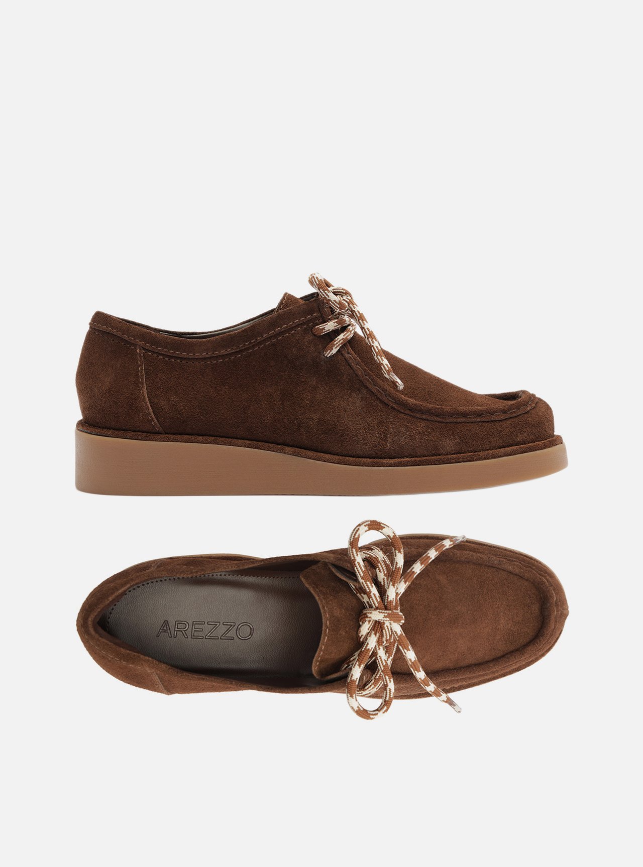 Mocassim Marrom Acamurçado Flatform Amarração — foto 5