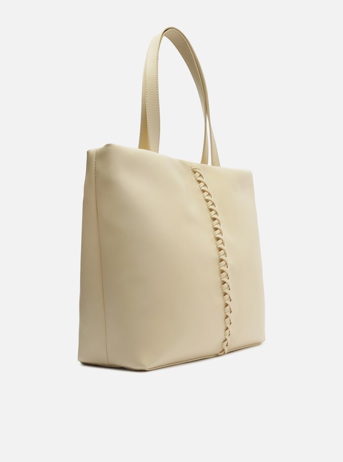 Bolsa Shopping Off-White Grande Trançado