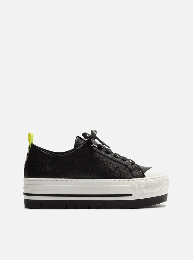 Tênis Preto Multimaterial Tratorado High Destroyed