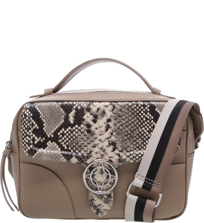 Bolsa Tiracolo Pequena Couro Carol Snake