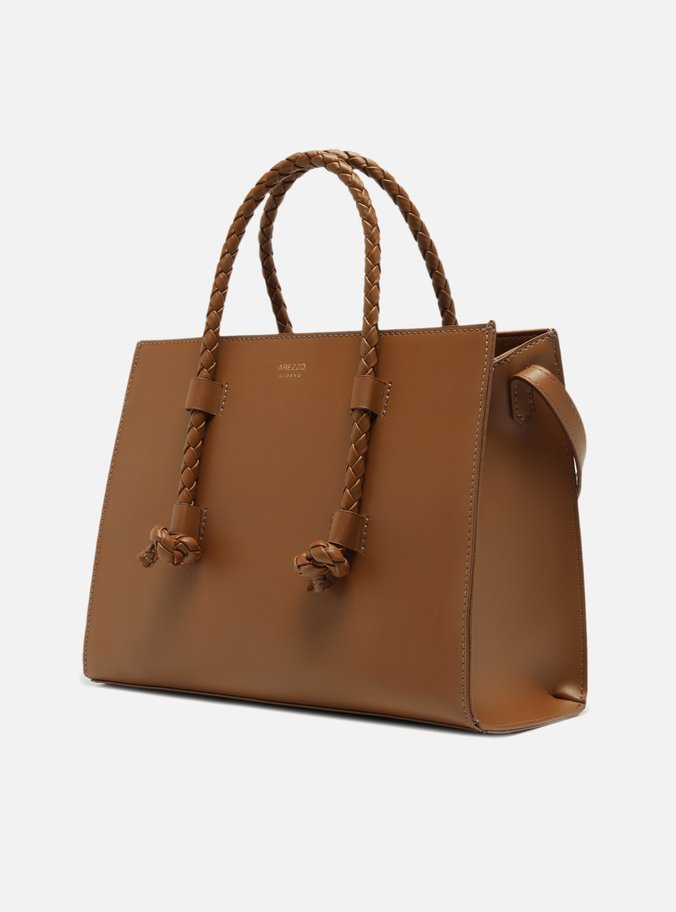 Bolsa Tote Marrom Grande Alças Corda