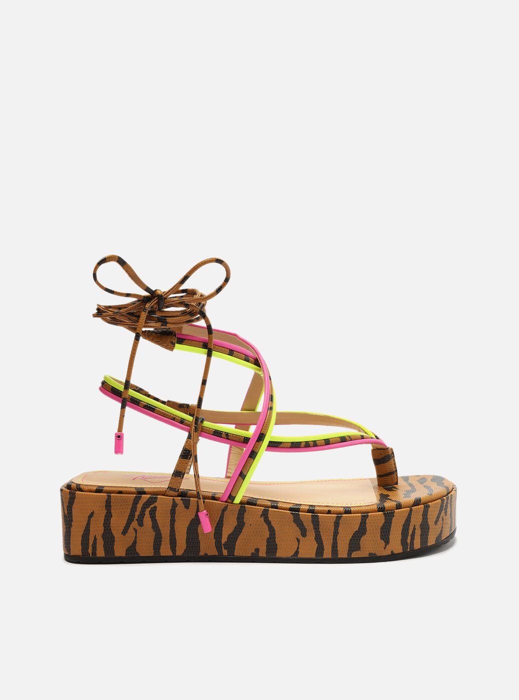 Sandalia arezzo animal sales print