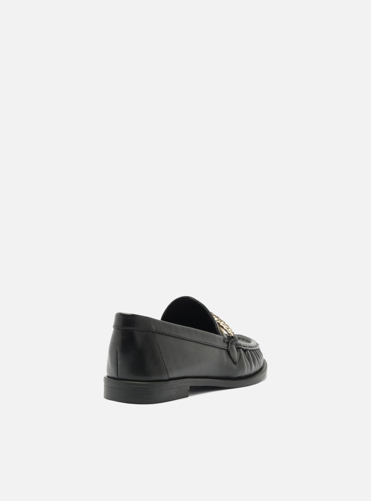 Mocassim Preto Couro Metal Snake — foto 3