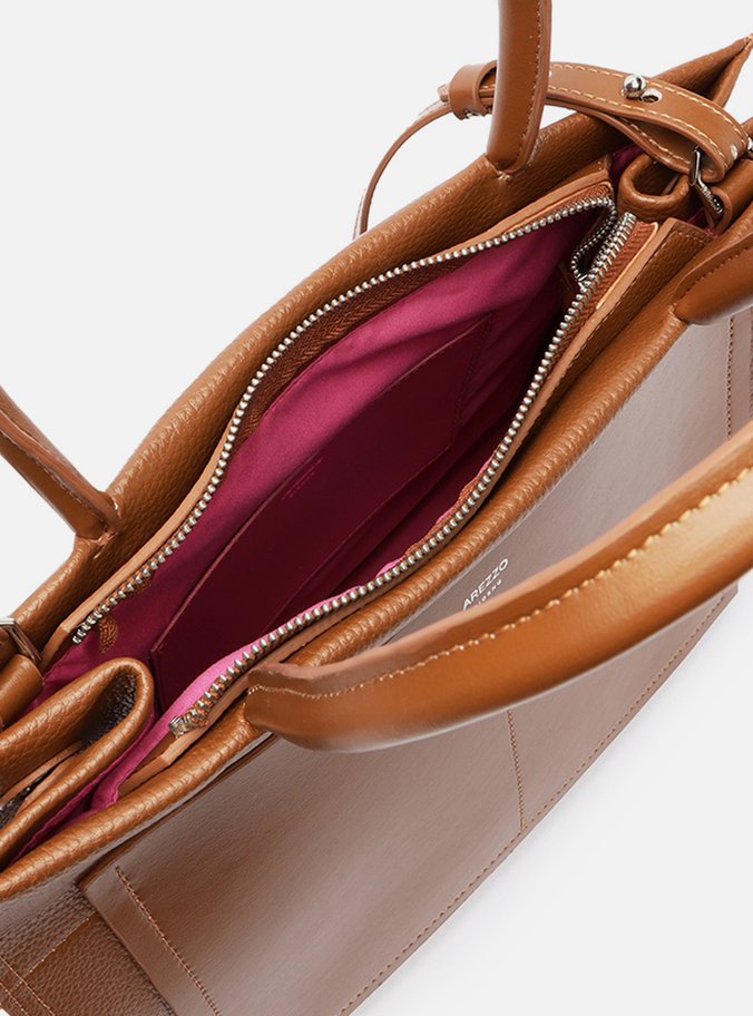 Bolsa Shopping Caramelo Grande Bolso Recorte