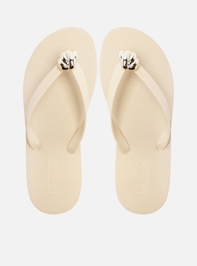 Chinelo de Dedo Off White Easy Metal Textura