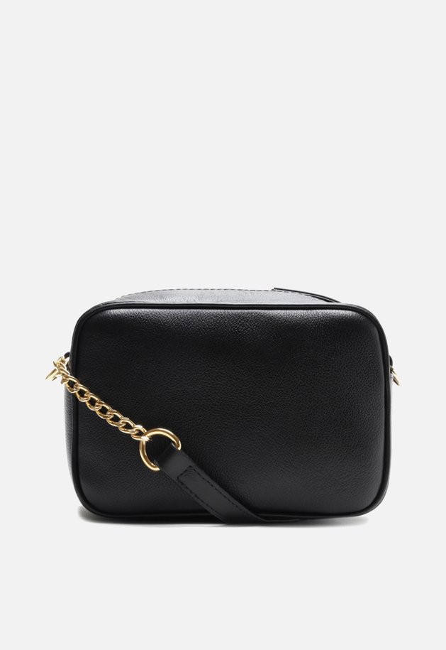 Bolsa Tiracolo Preta Couro Francine Pequena