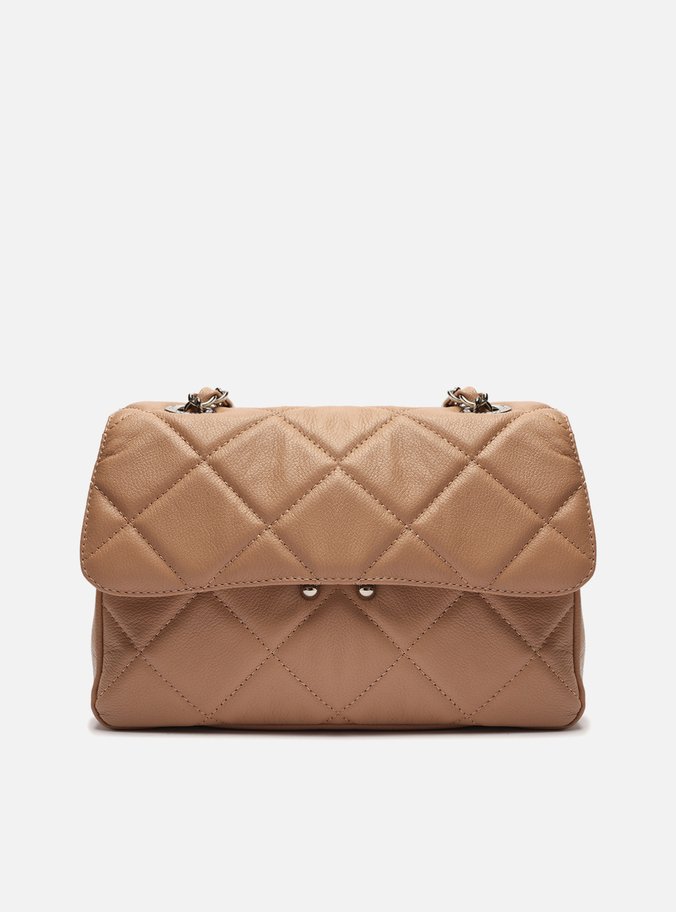 Bolsa Tiracolo Nude Couro Mizz Média