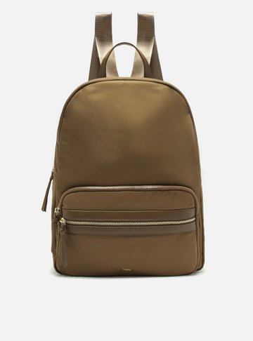Mochila Marrom Nylon Grande