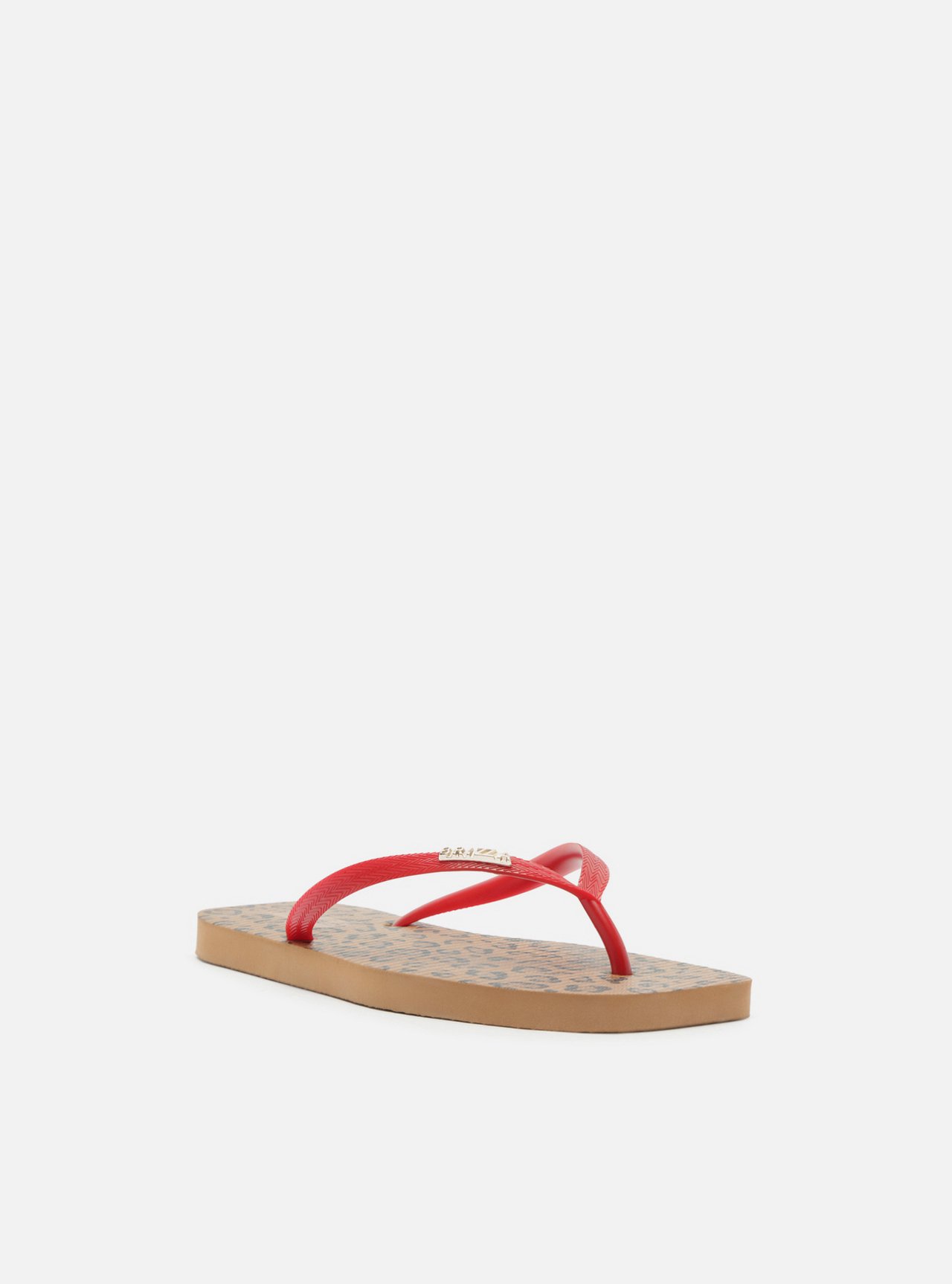 Chinelo de Dedo Vermelho Bico Quadrado Brizza — foto 2