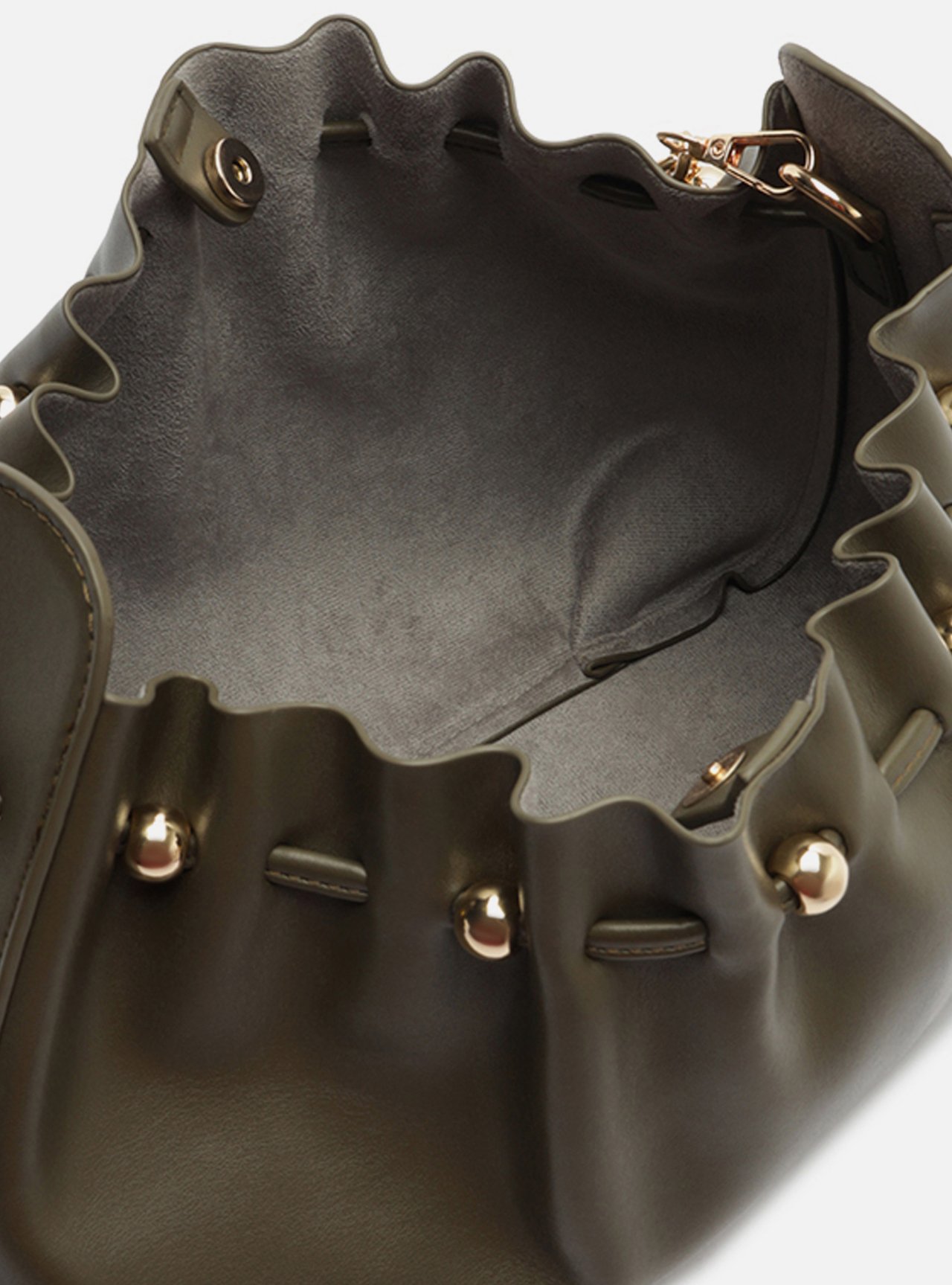Bolsa Shoulder Verde Grande Alça Corrente — foto 4