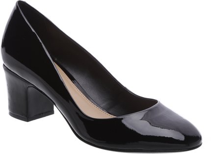 Scarpin Bico Redondo Verniz Preto