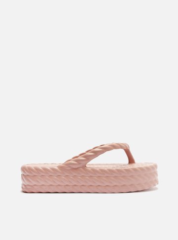 Sandália Rosa Flatform Marrocos Mid