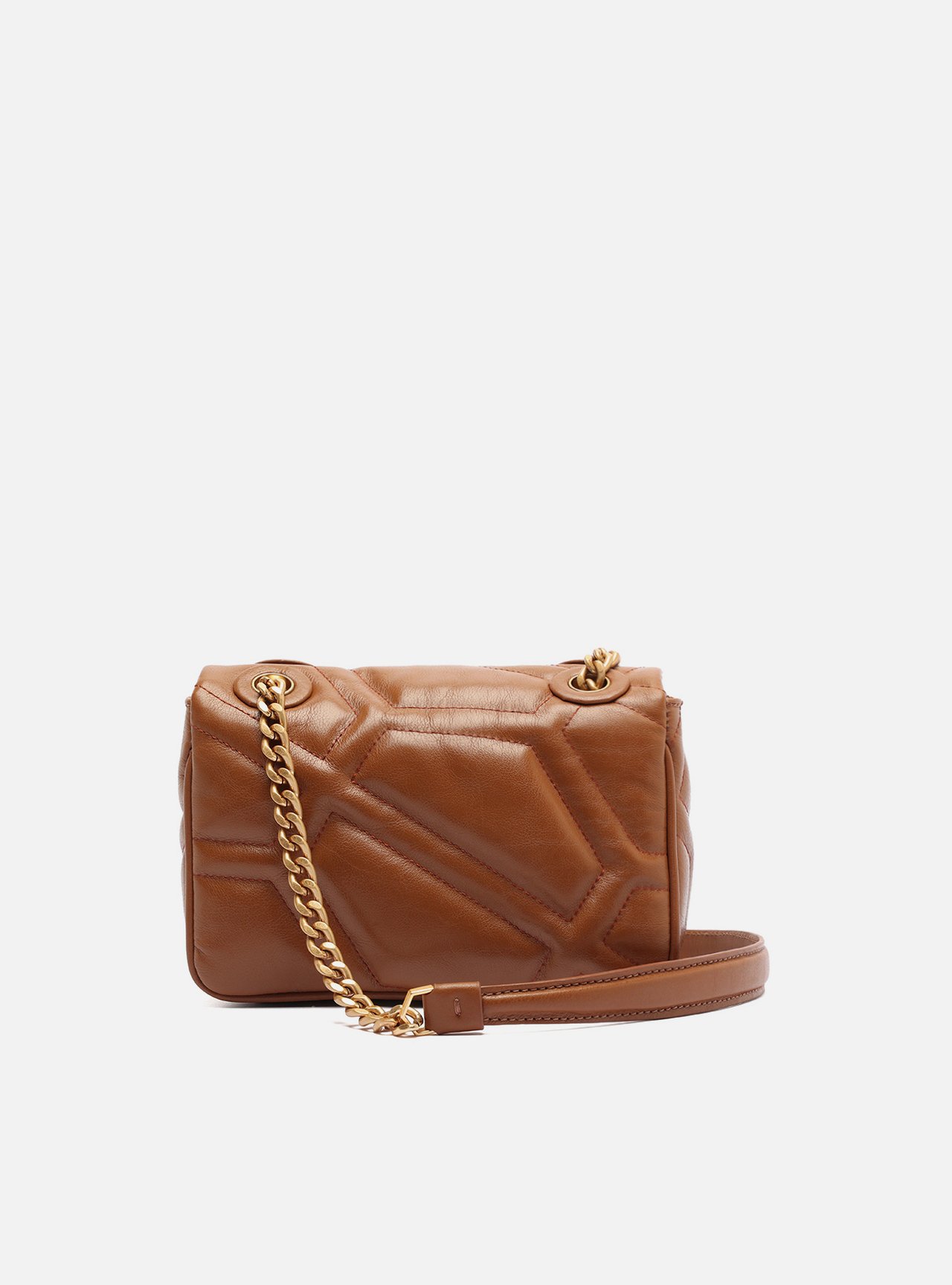 Bolsa Tiracolo Marrom Couro Emma Média — foto 3