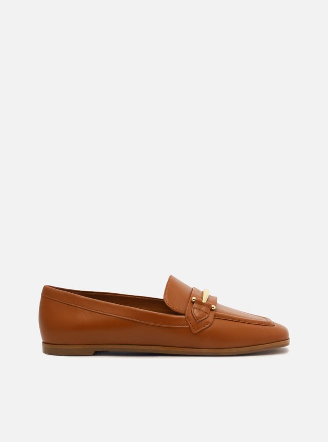 Mocassim Marrom Bridão Metálico Moderno
