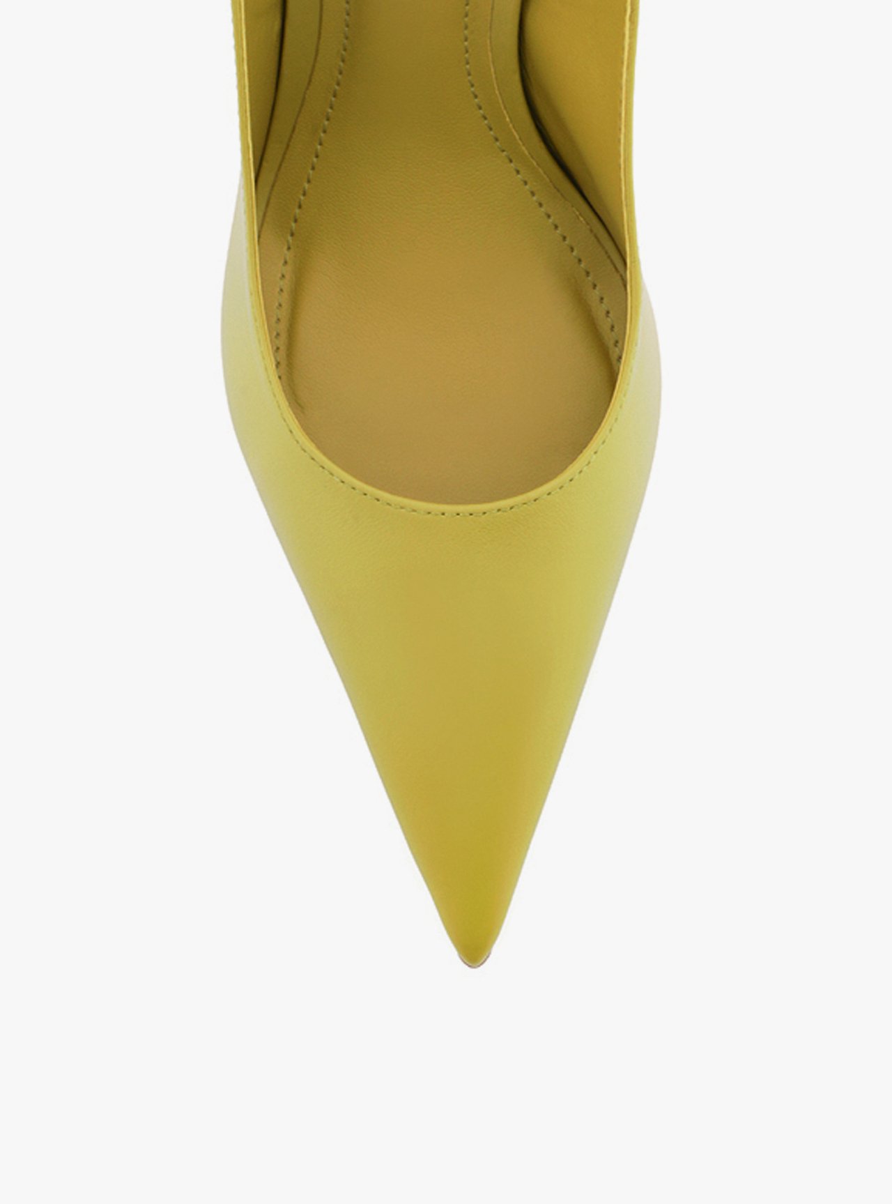 Scarpin Verde Couro Salto Fino Slingback — foto 5