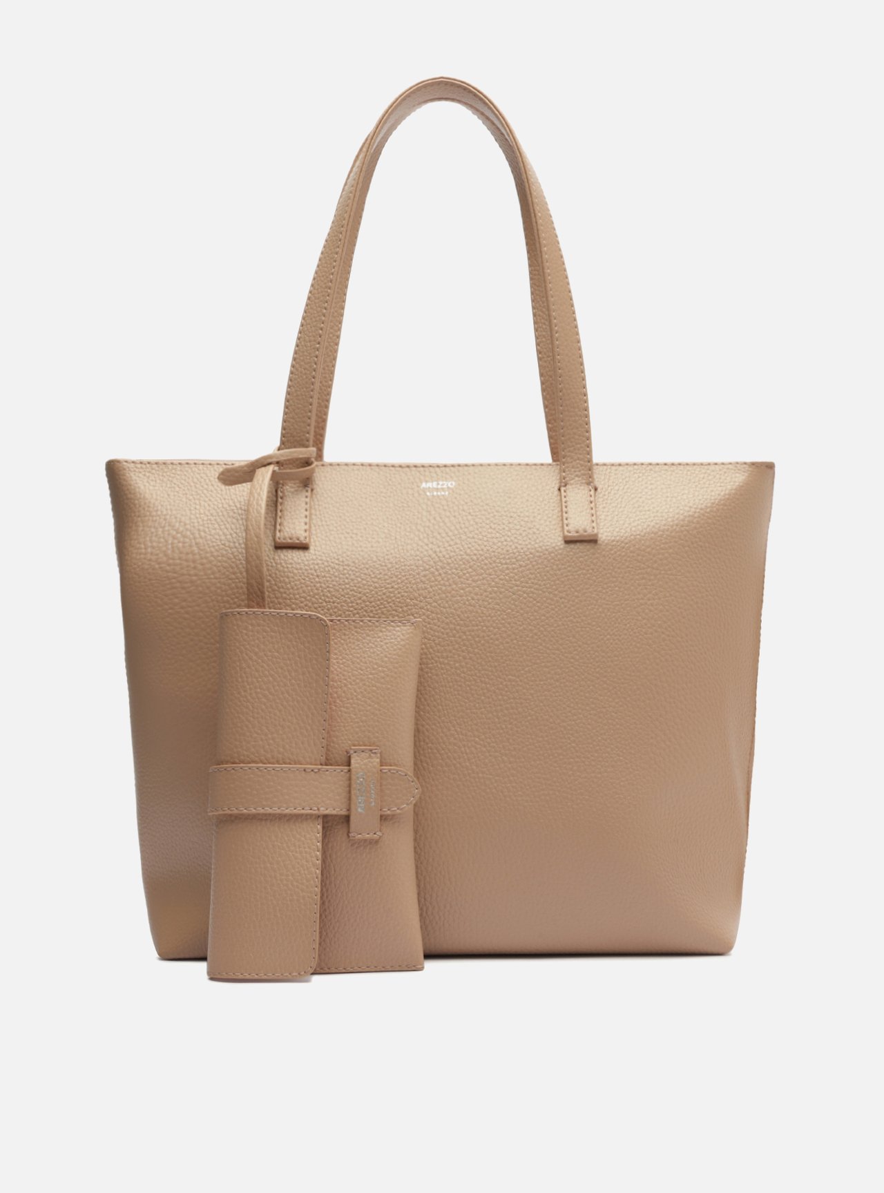 Bolsa Shopping Bege Mercato Grande — foto 1