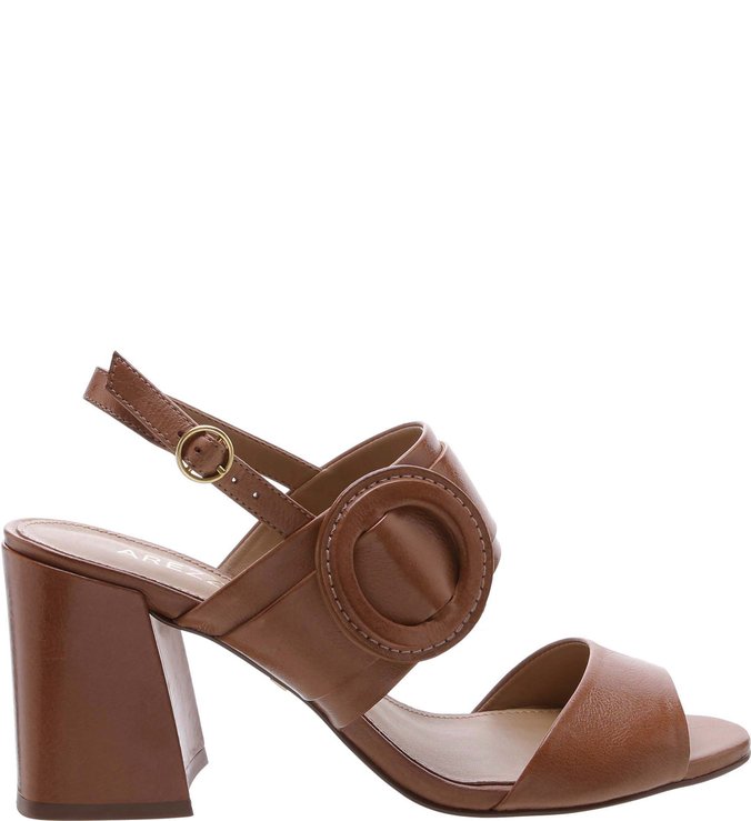 Sandalia de couro arezzo best sale
