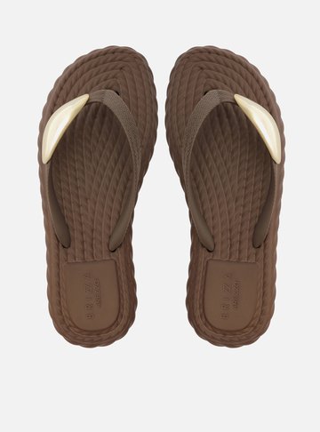 Chinelo de Dedo Marrom Flip Flop