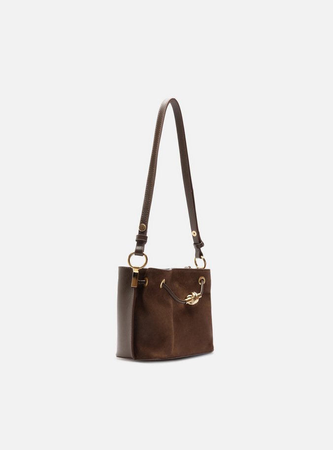 Bolsa Tiracolo Marrom Couro Helena Pequena
