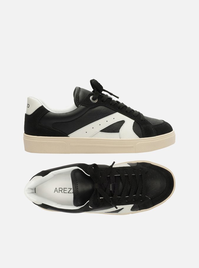 Tênis Preto Couro Urban Branco
