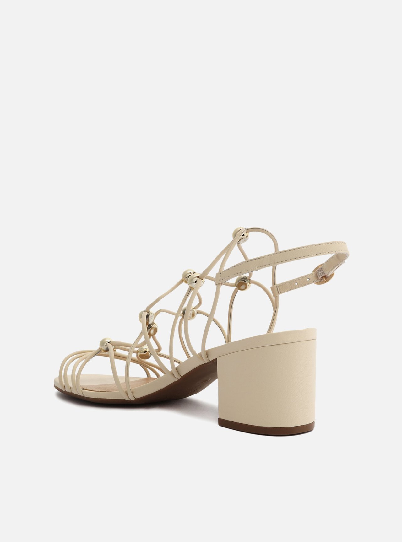 Sandália Off-White Bloco Tiras Esferas — foto 2