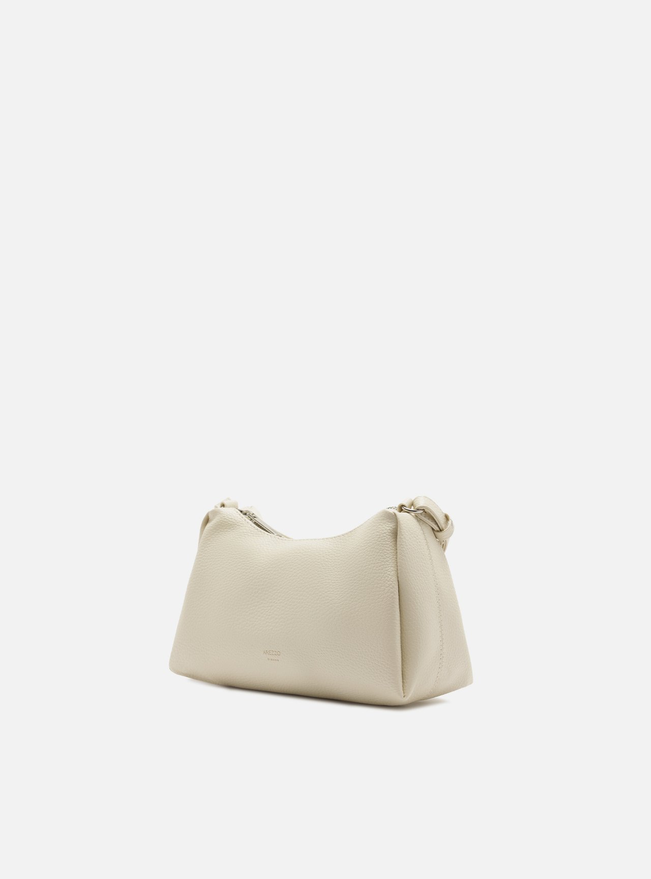 Bolsa Tiracolo Branca Granulada Metais — foto 2