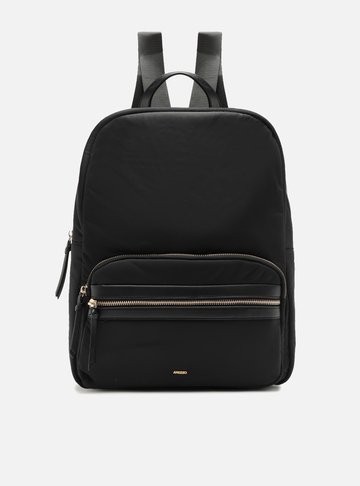 Mochila Preta Nylon Grande