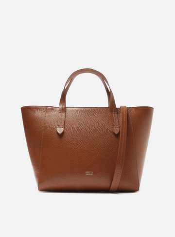 Bolsa Tote Marrom Couro Brenda Grande