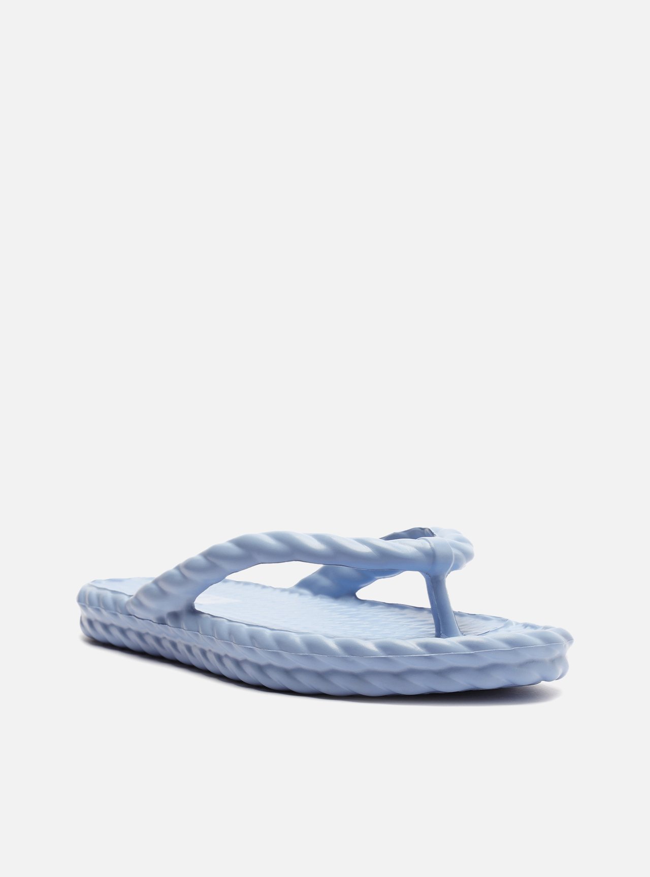 Chinelo de Dedo Marrom Flatform Trança Brizza — foto 2