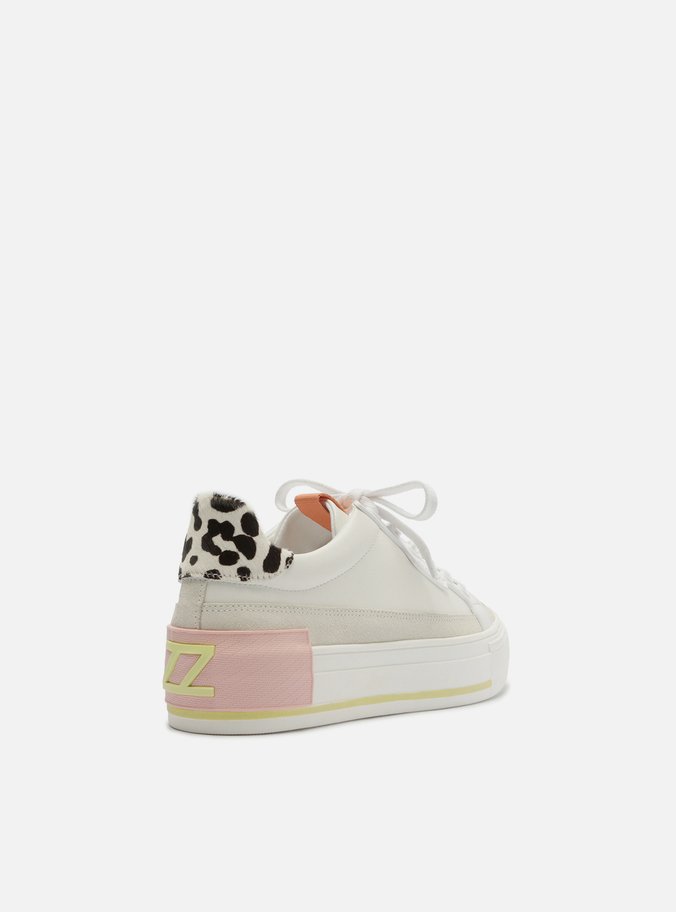 Tênis Branco Couro ZZ Mov Animal Print