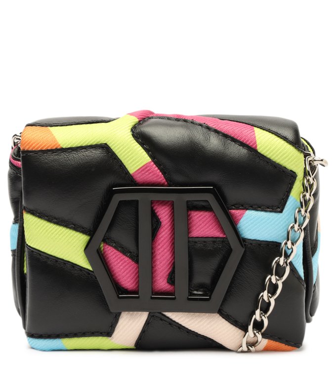 Mini Bag Tiracolo Preta Couro Color