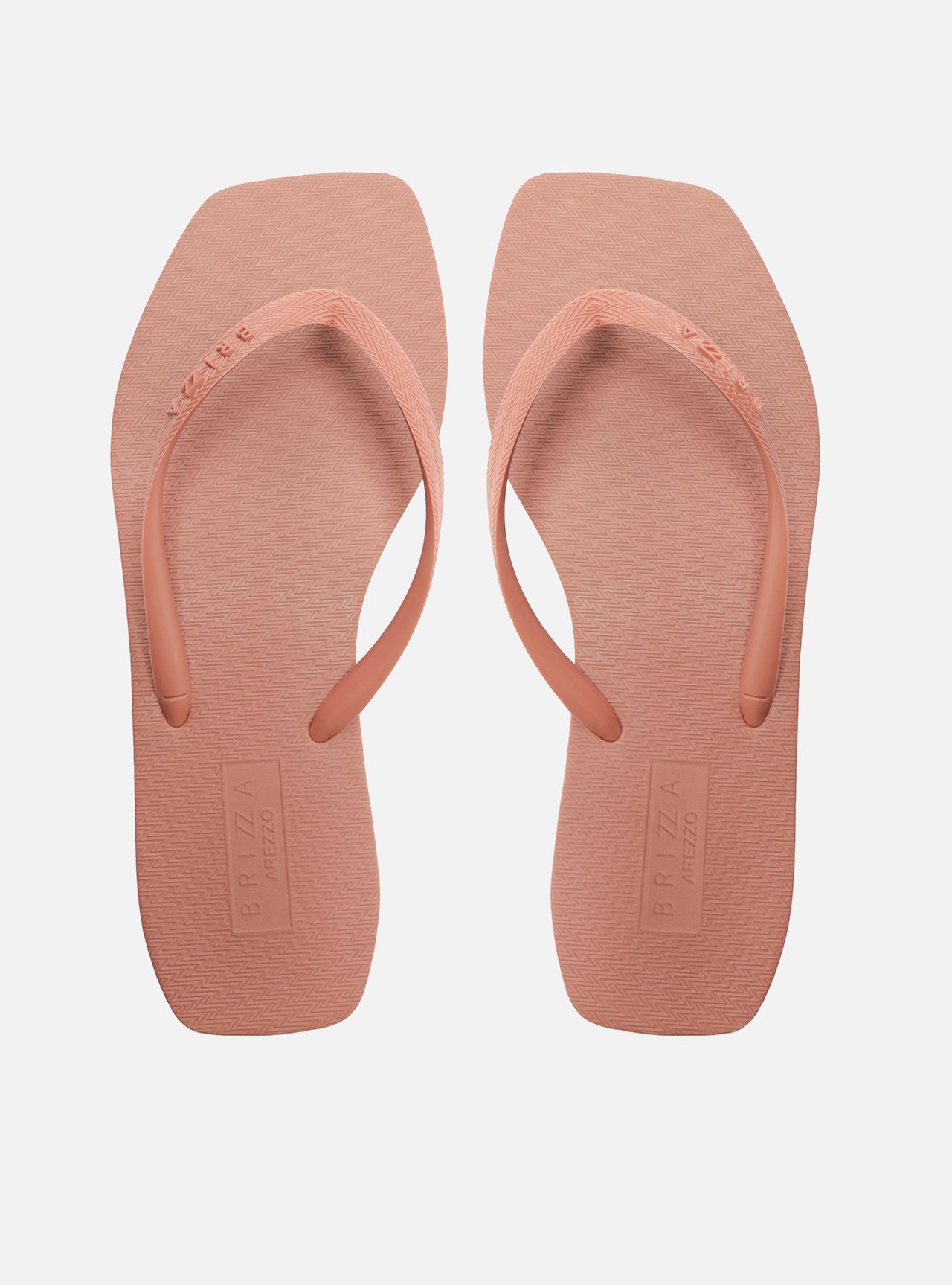 Chinelo de Dedo Rosa Blush Básico Square Brizza — foto 1