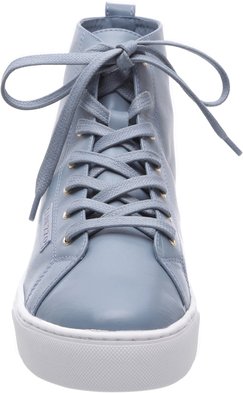 Tênis Cano Alto Couro Retro Blue