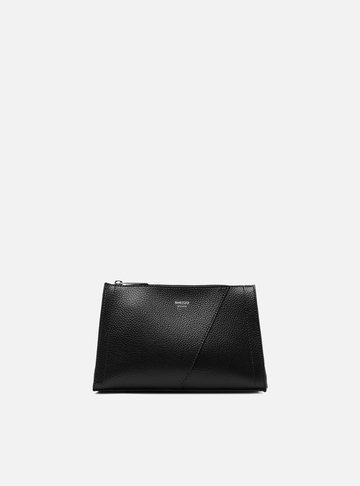 Bolsa Tiracolo Preta Textura Pequena