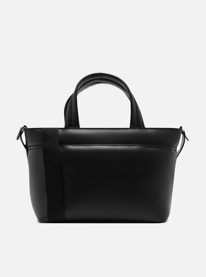 Bolsa Tote Preta Waves Grande
