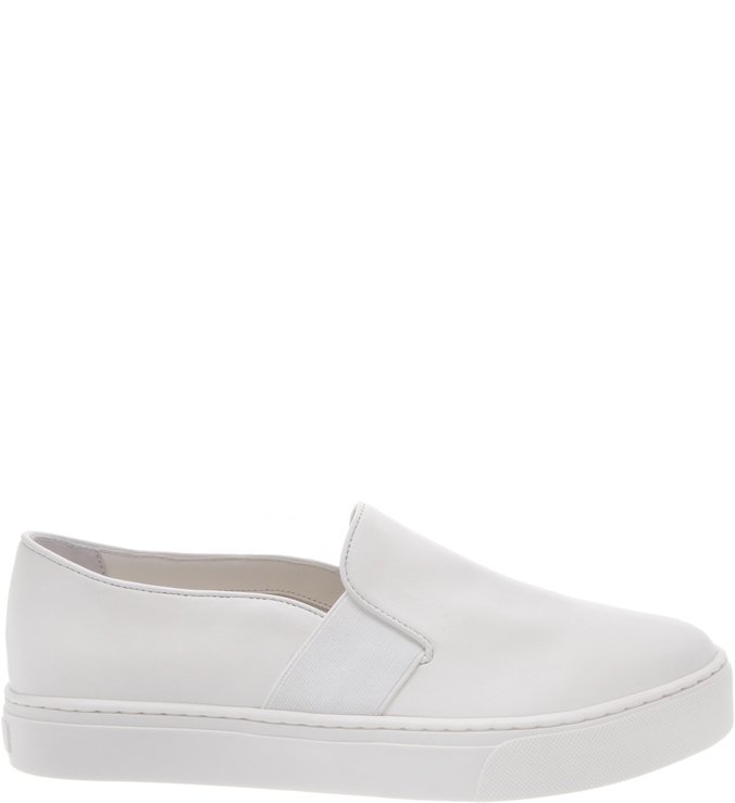 Tênis Slip On Couro  Branco